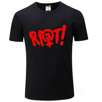 TriDitya HT0272# Riot! t shirt vyrai tee vyrų marškinėlius unisex vasaros Marškinėlius mados kietas, O kaklas trumpas rankovės marškinėliai