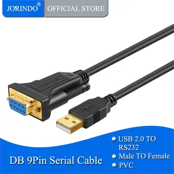 USB į RS232 Adapterį su FTDI Mikroschema, JORINDO Male USB į RS232 Moterų DB9 Serijos Keitiklio Kabelį, skirtą 