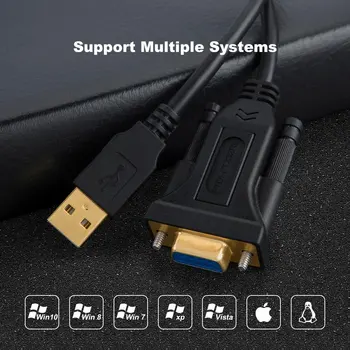 USB į RS232 Adapterį su FTDI Mikroschema, JORINDO Male USB į RS232 Moterų DB9 Serijos Keitiklio Kabelį, skirtą 