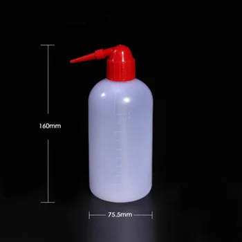 2vnt/daug 500ml Plastiko Raudona viršutinio dangtelio Išspausti Butelis Tatuiruotė Plovimo Butelis Konteinerių Medicinos Butelį Lab Prekes