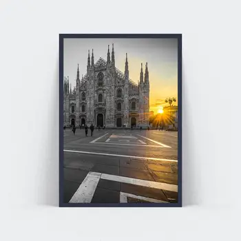 Milano Katedra Naftos Tapyba Plakatai ir Spausdina Sienų Dekoras už Kambarį Drobės Tapybos Sienos paveiksl Namų Dekoro 1T