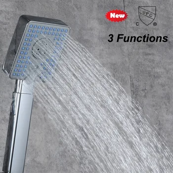Reguliuojama dušo galvutė dušo galvutė vandens taupymo rankiniai vonios kambarys, reguliuojamas dušo galva dušo galva dušo ginklų