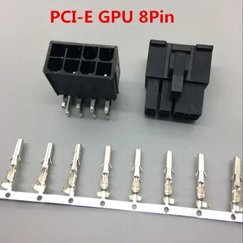 20 Nustatyti 4.2 mm Jungtis PC Kompiuterio Grafikos plokštė PCI-E GPU 8Pin 5557 Lenkta Adata Lizdas+Vyras Būsto