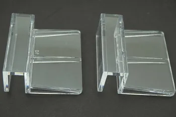 2VNT/Daug 10mm Akvariumo Bakas skaidraus Plastiko Įrašus Stiklo danga tvirta Parama Turėtojas