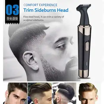 4 IN 1 Profesionali Įkraunama Plaukų Clipper Elektriniai Plaukų Žoliapjovės Vyrų Plaukų Pjovimo Staklės, Šukuosena, Kirpykla Nosies Žoliapjovės