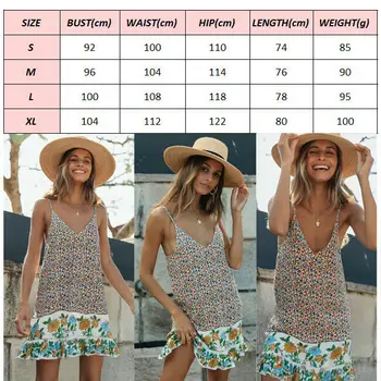 Vasaros Gėlių Moterų Paplūdimio Suknelė Atsitiktinis Palaidų Strappy Sexy V Kaklo Mini Suknelė Ponios Paplūdimio Boho Gėlių Suknelė Sundress Karšto