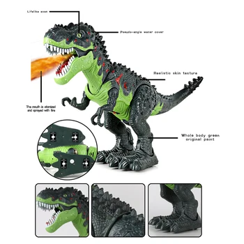 Nuotolinio Valdymo Dinozauras Purškimo Nustatančio Kiaušinių Tyrannosaurus Rex Modelis Žaislai Gyvūnų Veiksmų Skaičius, Žaislas Vaikams Dovanos Dropshipping