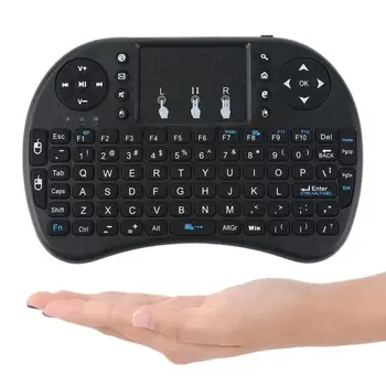 Nešiojamų Mini Belaidė Klaviatūra, 3 Spalvų Touchpad Oro Pelės Touchpad Android TV Box PC Trinkelėmis 2017 Karšto Pardavimo 2 spalvos