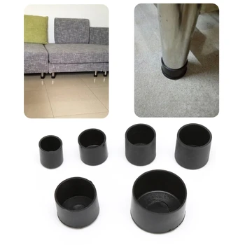 4Pcs/Set Plastiko Kėdės Rėmelis Anti Nulio Baldų Kojos Kojos Grindų Raštas Kepurės