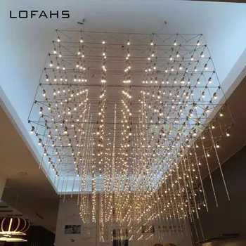 LOFAHS Modernios LED šviestuvo Prabanga Didelis derinys kubo už Kambarį led lempos Kabo Šviestuvai matricos Šviestuvai