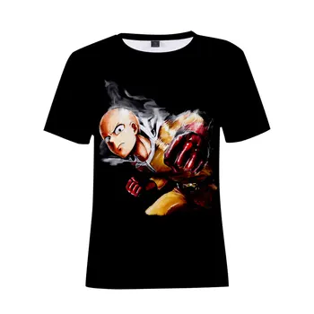 Vienas Smūgis Vyras marškinėliai Vyrams/Moterims Japonų Anime Juokinga 3D Print T Shirt Trumpas Su Mados Viršuje, Trišakiai Vaikas