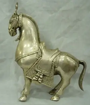 Kolekcionavimas Tibeto sidabro featurely arklio statula Nemokamas pristatymas
