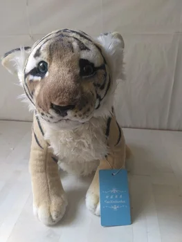 Apie 35cm puikus tupint pliušinis žaislas tigras modeliavimas tigras minkštos lėlės gimtadienio dovana s0004