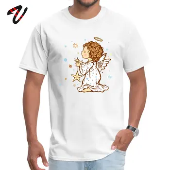 Little Angel T-shirt Vyrai Melstis Marškinėliai Vakarų Dažų Stiliaus Tee Žvaigždžių Pasaulyje Kūdikis Marškinėlius Tėvo Diena Gražių Viršūnių Sveikas Medvilnės Audinio