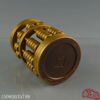 Kinija senojo bronzos papuošalai Abacus Pen bakas