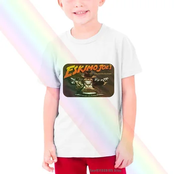 Eskimų Joes Indianajoes Ir Karalystės Cheesefries S Rudos Grafinis Vaikų Kid T-shirt H1