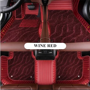 Geros kokybės! Custom specialių automobilių grindų kilimėliai Cadillac XT6 2020 6 7 sėdimos vietos vandeniui dukart sluoksnių automobilių kilimų XT6 2020 m.