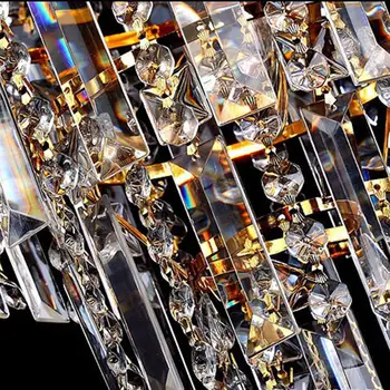 Prabanga Royal Golden Kristalų K9 Liustra Crystal Golden Šviestuvai Salė Kambarį Apšvietimo blizgesio de cristal