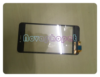 Novaphopat Juoda Touchscreen Už BQ 5037 BQ-5037 BQ5037 Strike Power Touch Ekranas skaitmeninis keitiklis Ekrano Pakeitimas + Sekimo