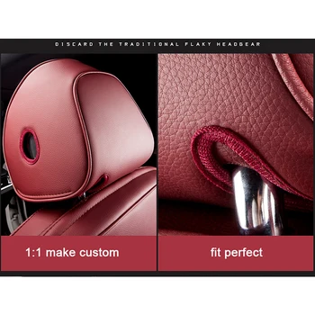 Kokololee Užsakymą Oda automobilių sėdynės padengti Ford Fiesta Fusion, Mondeo, Focus Escort S-MAX Krašto 