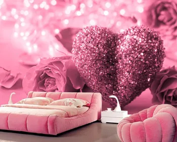 Papel de parede Rožės Valentino Diena Širdies Gėlės foto tapetai,svetainė, miegamasis, sofa-lova, TV wall dokumentai namų dekoro freskomis