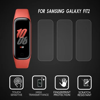 3/5vnt Aišku, Minkštos TPU Apsauginės Plėvelės Samsung Galaxy Fit2 Smart Žiūrėti Screen Protector, Pilnas draudimas Pakeitimo Priedai
