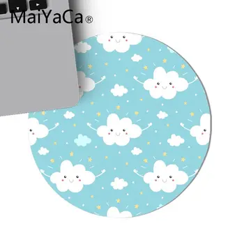 MaiYaCa Cool Mados Mažai Žvaigždžių modelio Komfortą Apvalios Pelės Kilimėlį Žaidimų Kilimėlis patvarus office žaidimas aksesuaras pelės kilimėlis anime