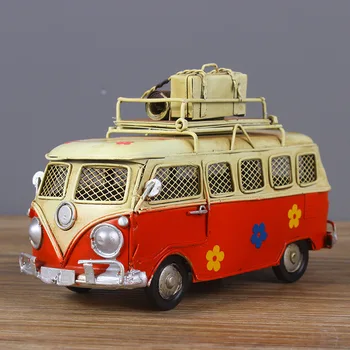 17x17x10cm Alavo Dažytos Kūrybos Mini Autobusų Modelio Automobilių Apdailos Kūrybinis Turizmas, Autobusų Modelį, Žaislai Berniukams, Vaikų, Suaugusiųjų