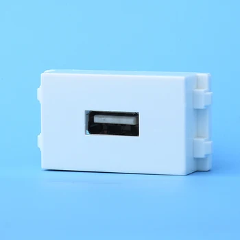 USB2.0 Jungties Lizdas Tiesiogiai Kištukinis Baltos Spalvos Sienos Skydelio Dangtelį