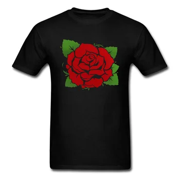 Rose T-Shirt Spausdinti Vyrų T Shirts, Vasarą, Rudenį Marškinėlius Medvilnės, O Kaklo Drabužius Meilužis Įrengtas Viršūnes Tees Nemokamas Pristatymas