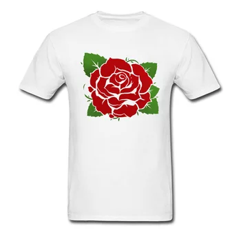 Rose T-Shirt Spausdinti Vyrų T Shirts, Vasarą, Rudenį Marškinėlius Medvilnės, O Kaklo Drabužius Meilužis Įrengtas Viršūnes Tees Nemokamas Pristatymas