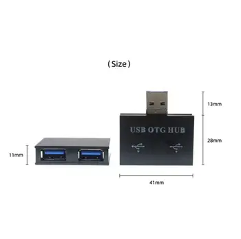 VIESULAS.CK 2 Hub Uostų Twin Įkroviklis Splitter Extender Praktiškas Nešiojamas Mini Adapteris Profesinės USB Hub