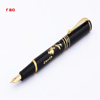 Prabanga kokybės dovanų rašiklį 3013 Black Horse modelio, verslo, biuro Vidutinio Plunksnų Fontanas Pen Naujas