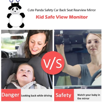 Reguliuojamas Saugos Automobilis Kūdikių Veidrodis Atgal Sėdynės Pagalvėlės Galinio Vaizdo Veidrodis, Kūdikis Susiduria Galiniai Apylinkės Kūdikio Automobilio Saugos Vaikams Stebėti
