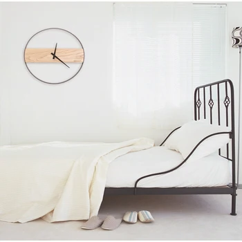 Europoje Medinis Sieninis Laikrodis Laikrodžiai Namų Miegamajame Pow Patrulių Svetainės Kambarį Apdaila 