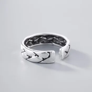 Chandler Europos Padengta Pynimo Geometrijos Žiedas Moterims Smulkių Bižuterijos Viso Dydžio Žuvų, Net Papuošalai Moterims, Dantytais Žiedais