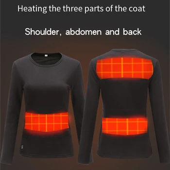 Šildymo Šilumos apatiniai moterims išlaikyti šiltas elastinga minkšta rinkiniai žiemos Moterų Šilumos camiseta termica mujer