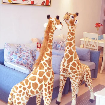 Didelis Pliušinis Žaislas Žirafa Pop Minkštas Įdaryti Milžinišką Emulational Gyvūnų Žirafa Vaikas Lėlės Mielas Pliušinis Pliušiniai Žaislai, Pliušas/Nano Lėlės Unisex
