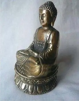 žalvario Gydymo Medicina, kolekcines, Tibeto Žalvaris Shakyamuni statula nekilnojamojo įrankiai vestuvių Žalvario Apdaila