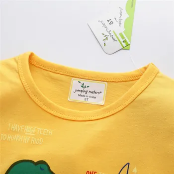 Naujas Atvykimo Vasaros Gyvūnų Spausdinti Kūdikių T marškinėliai Mados Medvilnės Berniukų, Mergaičių Viršūnės