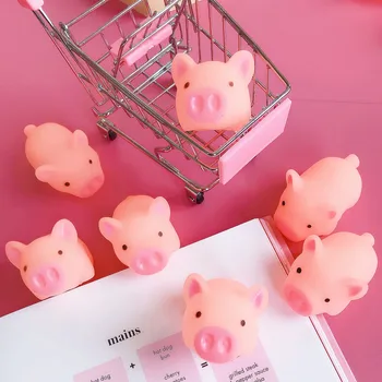 Mielas, juokingas mažai kiaulių ventiliacijos vaikų žaislų kiaulių kiaulių žiupsnelis muzikos butelis kiaulių kūrybos apgauti dovana