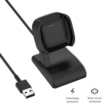 Greito Įkrovimo Kabelį, Lopšys Su USB Magnetinis Įkroviklis, Laidas Doko Stovą Fitbit Versa 2 Smart Žiūrėti Laidinio Įkroviklis, Adapteriai