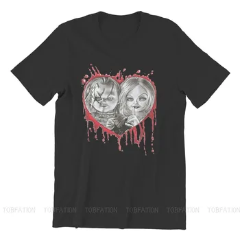 Chucky ir tiffany valentino Spausdinti Medvilnės Homme Desgin T-Shirt Chucky Vyrų Mados Streetwear