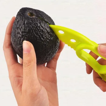 Žalia plastiko avokado pjovimo peilis corer slicer vaisių skustukas vožtuvas core valiklis virtuvės tarka smulkintuvas, daržovių įrankis