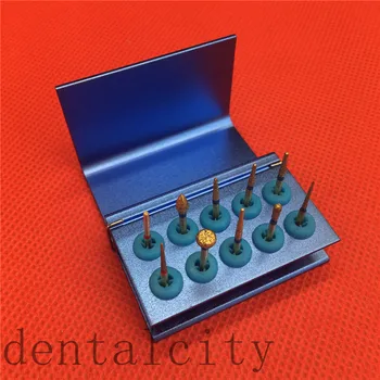 Odontologinės medžiagos, Dantų paruošimo burs Nustatyti Porceliano fanera Su dantų 10holes atveju blokuoti