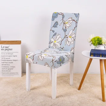 Gėlių Valgomojo Kėdės Sėdynės Apima Modelis Universalus Spandex Ruožas Virtuvės Sėdynės Atveju, Stabdžių Dulkių Erkės Namų Puošybai 1pc