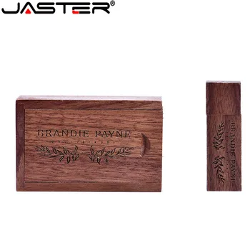 JASTER 5 modelio Klevo medienos pendrive usb flash drive USB 2.0 4GB 8GB 16GB 32GB 64GB fotografijos graviruoti dovana