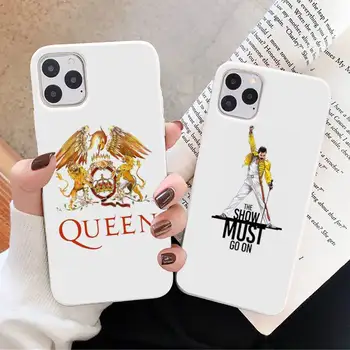 Freddie Mercury Karalienė band Telefonas Atveju, Saldainiai Spalvos iPhone 6 7 8 11 12-os mini pro X XS XR MAX Plus Anti-rudenį