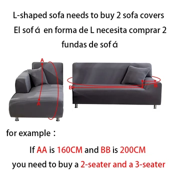 Namų sofos apima sofos šiuolaikinės sofos už kambarį nuimamas kampe sofa cover L-formos sofa-reikia pirkti 2 sofos apima