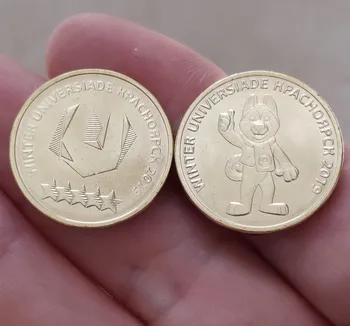 Rusijos 10 rublių 2018Commemorative monetos 29, Žiemos Žaidimai 22mm Monetų Es Edition Europoje Realių Originalus Unc Monetos